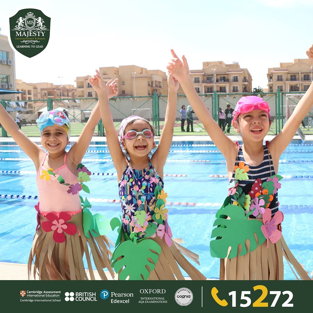 “Diving into a day of Hawaiian delights! Our little ones splish and splash in the pool, while sa