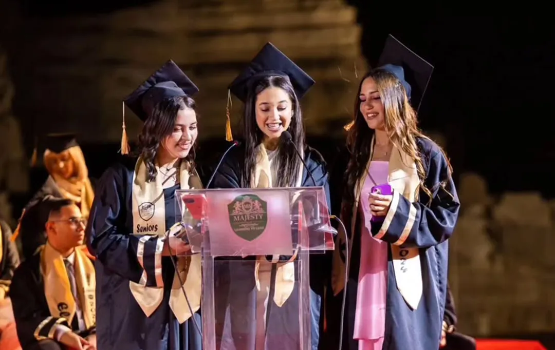 Majesty graduates at the graduation ceremony